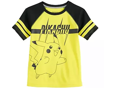 $14.50 • Buy Pokemon Pikachu Yellow Boys Active T-shirt  NWT