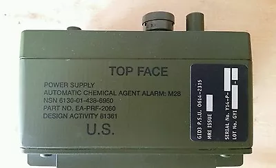 NOS US Military Power Supply Battery Chemical Agent Alarm XM22 Radio M28 • $72