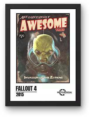 Fallout 4 Astoundingly Awesome Tales A3 A4 A5 Print Poster Bethesda Merch • £5