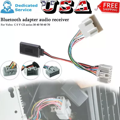 Interior Bluetooth Adapter AUX Audio Receiver Cable For Volvo C S V CX Series US • $19.49