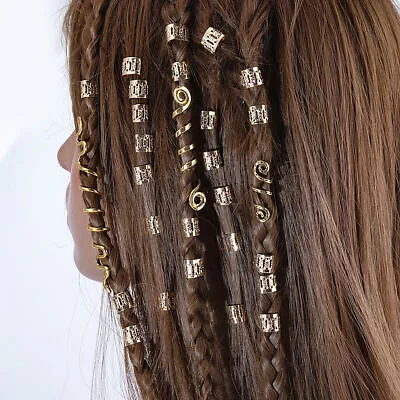 28 Pcs Dreadlock Accessories Cuff Helix Jewelry Braid Hair Clips Braid Jewelry • £6.73