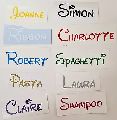 £2.30 • Buy Personalised Custom Self Adhesive Vinyl Letter Word Sticker Decal School Tub Jar