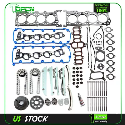 Fit For 1997-1999 Ford F-150 4.6L Head Gasket Bolts Set Timing Chain Kit • $151.91