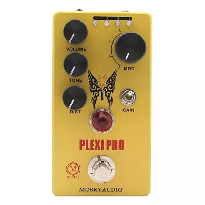 Mosky Plexi Pro Distortion Pedal With Mode/Volume/Tone/DIST/Gain Button Controll • $44.20