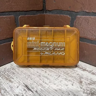 Vintage Plano Mini Magnum 3213 Pocket Tackle Box Double Sided • $15