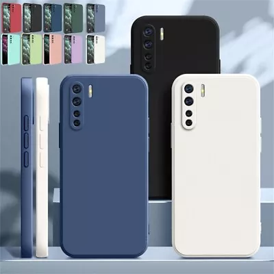 Liquid Silicone Case For OPPO A74 A54 5G A77 A57 A53 Soft Slim Shockproof Cover • $10.88