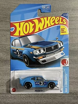 HOT WHEELS Mazda RX-3 Blue Car HW J-Imports Kroger Exclusive HCY54 2022 • $9.99