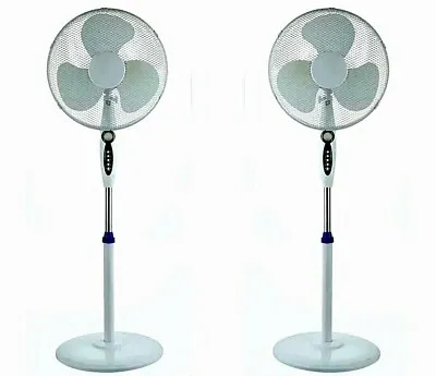 £35 • Buy 16  Electric Oscillating Pedestal Air Cooling Fan With Remote Control Standing