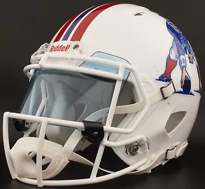 NEW ENGLAND PATRIOTS NFL Authentic GAMEDAY Football Helmet W/ COLORED Eye Shield • $339.99