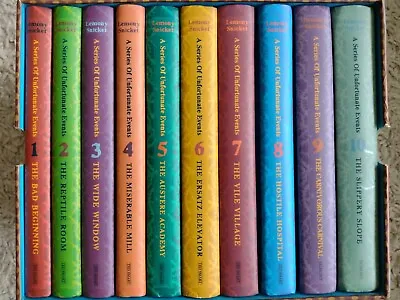 £29.99 • Buy A Series Of Unfortunate Events Books 1-10 Boxset Lemony Snicket Hardback 