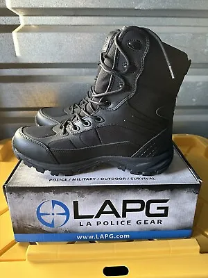 LA Police Gear Tac Athletic Men's Duty Boots Black 7 Inch High Size 9.5 New • $45