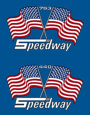Speedway Vintage Snowmobile Race Sled Decal Set 340 440 650 793  • $89.50