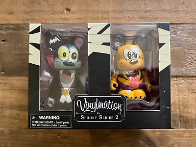 Disney Vinylmation Spooky Series #2 Goofy Pluto Vampire Bat 2 Pack Limited Rare • $49.99