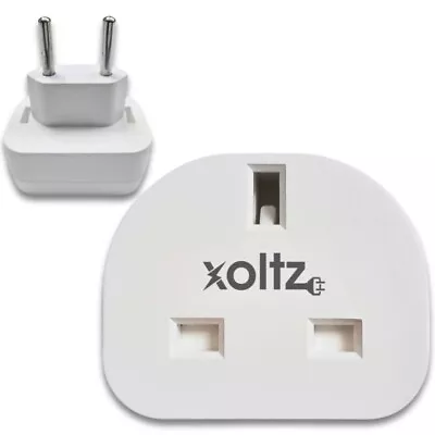 £5.99 • Buy Xoltz UK To EU European Euro Plug Adapter Travel Socket Converter Adaptor Type C