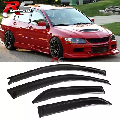 For 02-07 Mitsubishi Lancer Acrylic Window Visors Sun Rain Guard Deflector Vent • $29.18