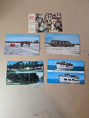 Lot Of 5 Vintage Postcards Michigan Northern Michigan Bronners  Torch Lake • $10