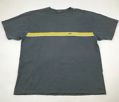 VINTAGE Reebok Shirt Size 2XL XXL Blue Yellow Tee Short Sleeve Adult Vector Logo • $11.26