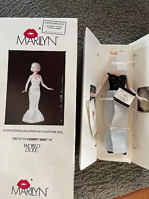 1983 17  MARILYN MONROE PORCELAIN DOLL Numbered World Doll Inc. USA • $65.99