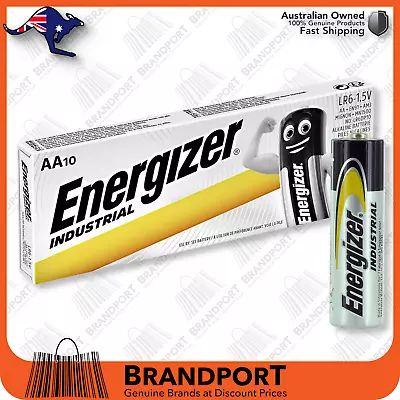 AA Energizer Industrial Professional Battery X10 1.5v EN91 MN1500   EXP:12-2029 • $10