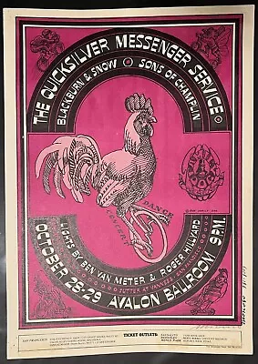 Quicksilver Messenger Service SIGNED By Moscoso!! First Print! RARE! Avalon FD32 • $495