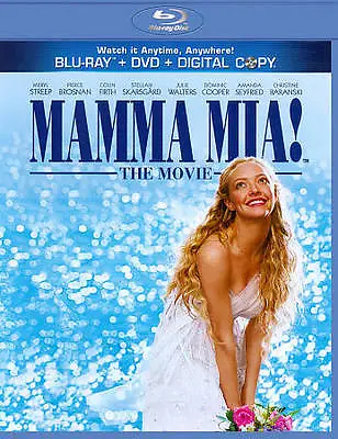 MAMMA MIA - The Movie Sing-Along Edition W/ Slipcover DVD + BLU-RAY • $5.88