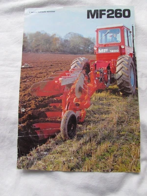 £1.25 • Buy @Massey Ferguson MF 260 Reversible Plough Sales Specification Leaflet @