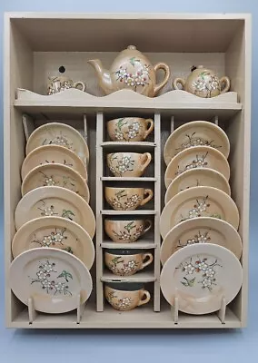 Vintage Japan Child's Porcelain Tea Set Lusterware  24Piece   DISPLAY  • $19.90