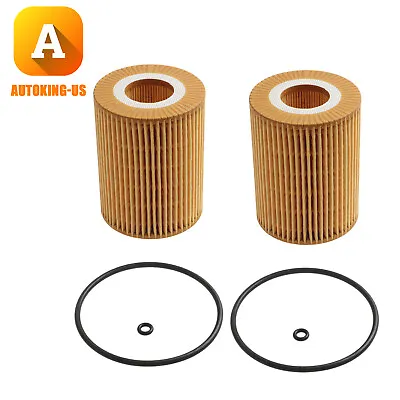 2 Pcs Engine Oil Filter Cartridge For Mercedes-Benz GL350 ML350 E350 R350 • $17.59