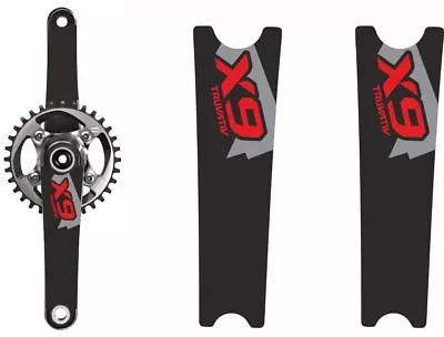 $14.99 • Buy Crank Set Stickers Decals MTB SRAM X9 Mountain Bike Bicycle Adhesive 2 Pcs Red
