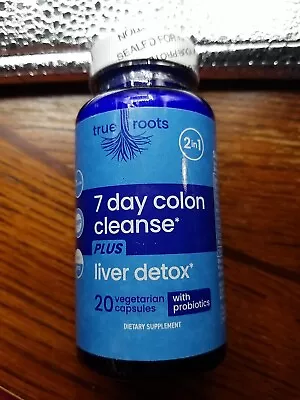 True Roots 7 Day Colon Cleanse Plus Liver Detox Dietary Supplement - Exp: 10/24 • $9.59