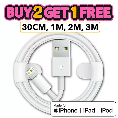 USB For Apple IPhone Long Charger Fast Cable USB Lead 6 7 8 X XS XR 11 12 13 14 • £3.85