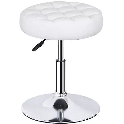 Adjustable 17  To 23  Height PU Leather Vanity Chair Swivel Makeup Ottoman Stool • $29.59