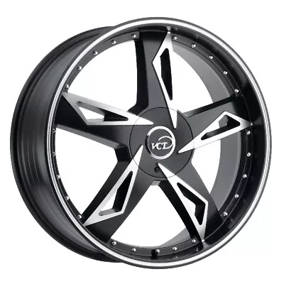 VCT V84 Black Machined 20 X 8.5/5 X 115/120 +40mm/73.1 Hub • $204