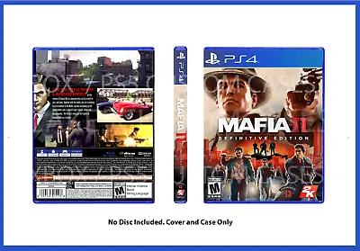 XBOX PS4 Mafia 2 Definitive CUSTOM REPLACEMENT CASE NO DISC SEE DESCRIPTION • $13.99
