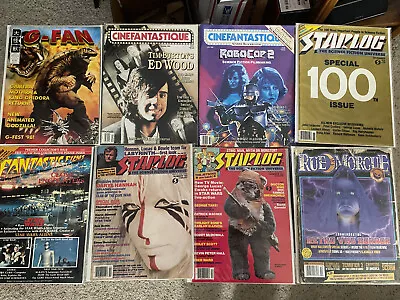 Horror Magazine Lot Of 35 Fangoria Screem Filmfax Cinefantastique G-FAN Starlog • $110