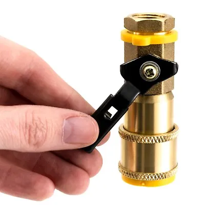 RecPro RV Propane Quick Disconnect Adapter 1/4  QD Brass LPG Fitting • $22.95