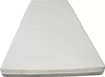 White Portable Tri Fold Foam Beds 3x27x75 Floor Futon Mats Density 1.8 • $82