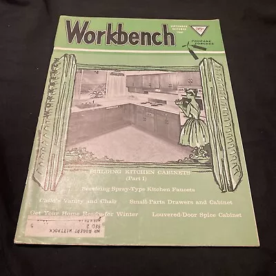 Vintage Oct 1961 Workbench Magazine Woodworking Arts Crafts Projects Home • $21.15