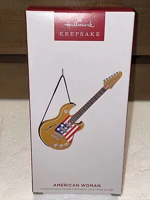 NIB 2022 Hallmark Christmas Ornament AMERICAN WOMAN Guitar Sound The Guess Who • $12.95