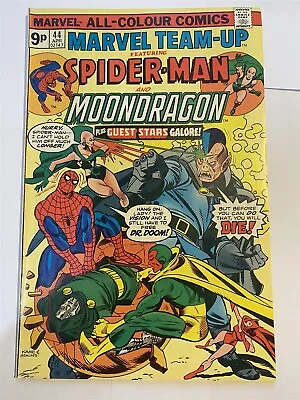 MARVEL TEAM-UP #44 Moondragon Spider-Man Marvel UK Price 1976 FN+/VF- • $4.92