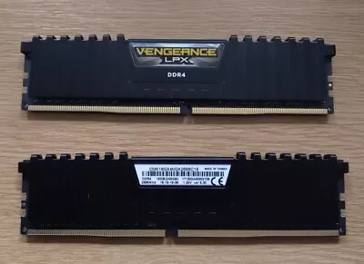 Corsair Vengeance LPX 16GB (2 X 8GB) DDR4 DRAM 2666MHz Memory Kit - Black • £30