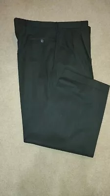 Men's Dark Olive Green Dress Pants Size 42 X 30 From Pronto Uomo Italy • $10