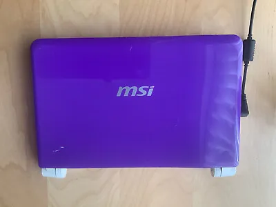 MSI U180 Windows Notebook With Purple Cover Used • £50