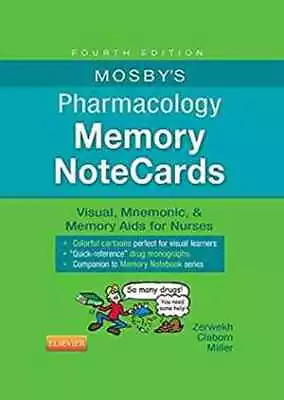 Mosby's Pharmacology Memory - Paperback By Zerwekh EdD RN - Very Good • $5.66