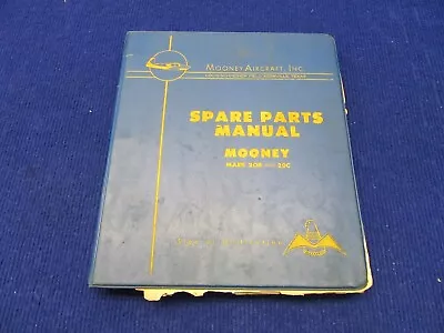 1962 Mooney 20B & 20C Spare Parts Manual (1221-336) • $65