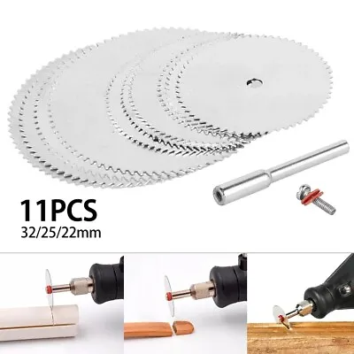 11pcs Mini Circular Saw Blade Electric Grinding Cutting Disc For Rotary Tool • $8.06