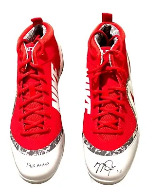 Mike Trout Hand Signed Autographed Angels 14/16 Al Mvp Nike Cleats Steiner Le • $1799.99