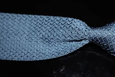 LNWOT #1 MENSWEAR Sera Made Italy Powder Blue Slinky Mesh Knit Crochet Silk Tie • $9.99