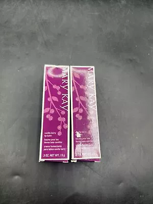 New In Box Mary Kay LIP BALM Moisturizer Vanilla Berry Lot Of 2 • $20.25