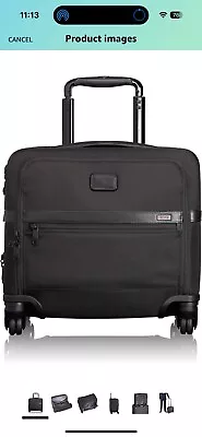 Tumi - Alpha 2 Deluxe 4 Wheeled Laptop Case Brief - Black • $499